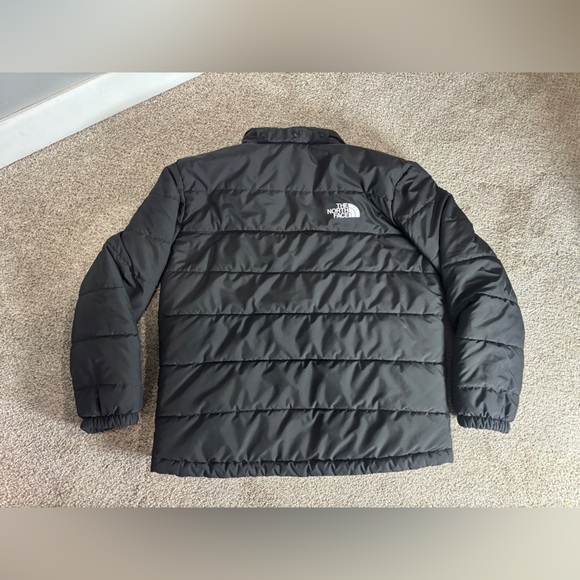 North Face Boy’s Reversible Puffer Sherpa Jacket Black Boy’s Large 12 - Picture 10 of 14
